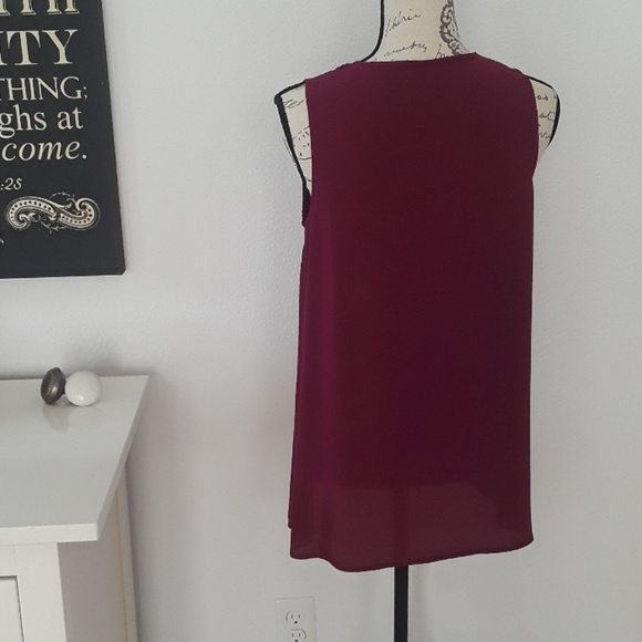 3 for $15 / Raspberry Beaded Tank - Picture 3 of 5